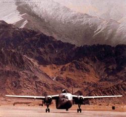C-119 Packet taking off from Leh.