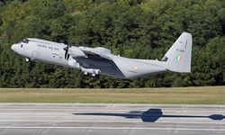 First flight of an Indian C-130J (KC3801)