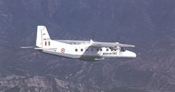 HM673 flies over the Himalayan mountain ranges.