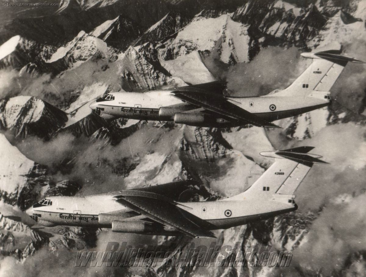 Il-76s over the Himalayas