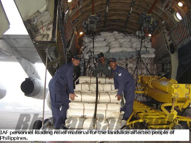 Unloading of supplies at Phillipines