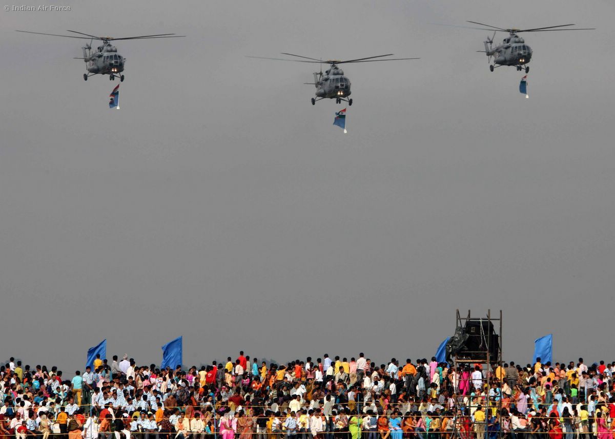 dress rehearsal of 77th Air Force Day 