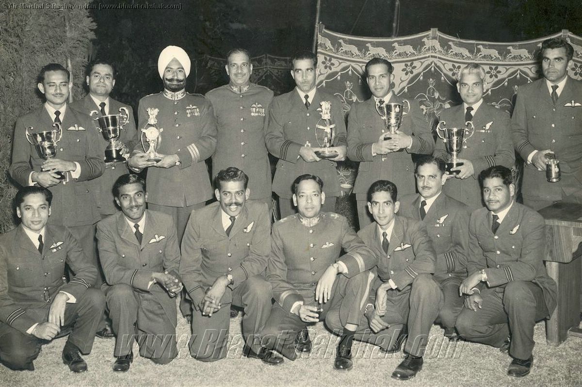 Trophy Winners of the First Armament Meet of Operational Command