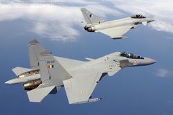 Sukhoi-30s square off with RAF Typhoons