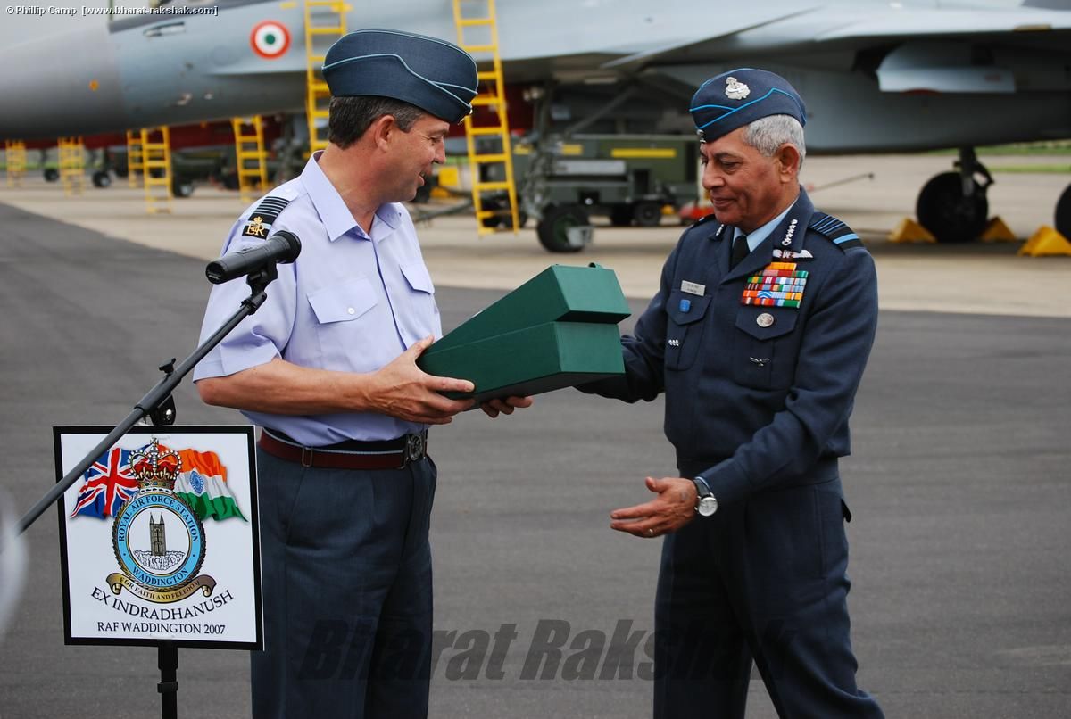 RAF and IAF chiefs.