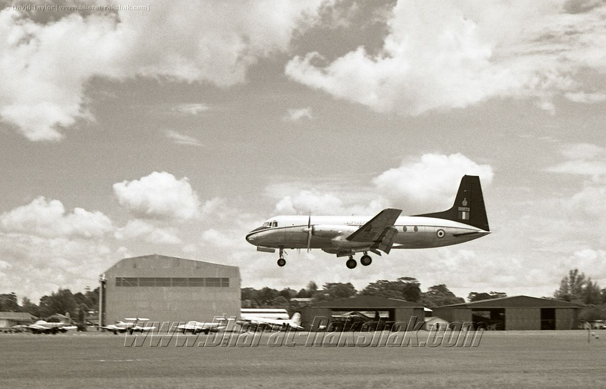 HS748 Avro BH572 touching down on Runway 20 [July-Aug 63]