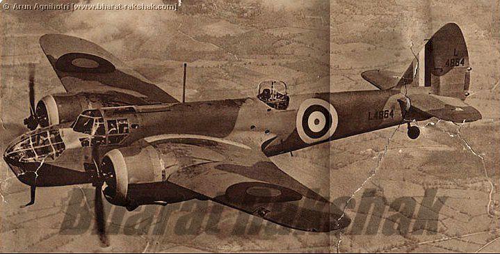 Other Non-Indian Air Force photographs from the albums show a Blenheim Mk IV, a Handley page Hampden and wartime cutaway drawing