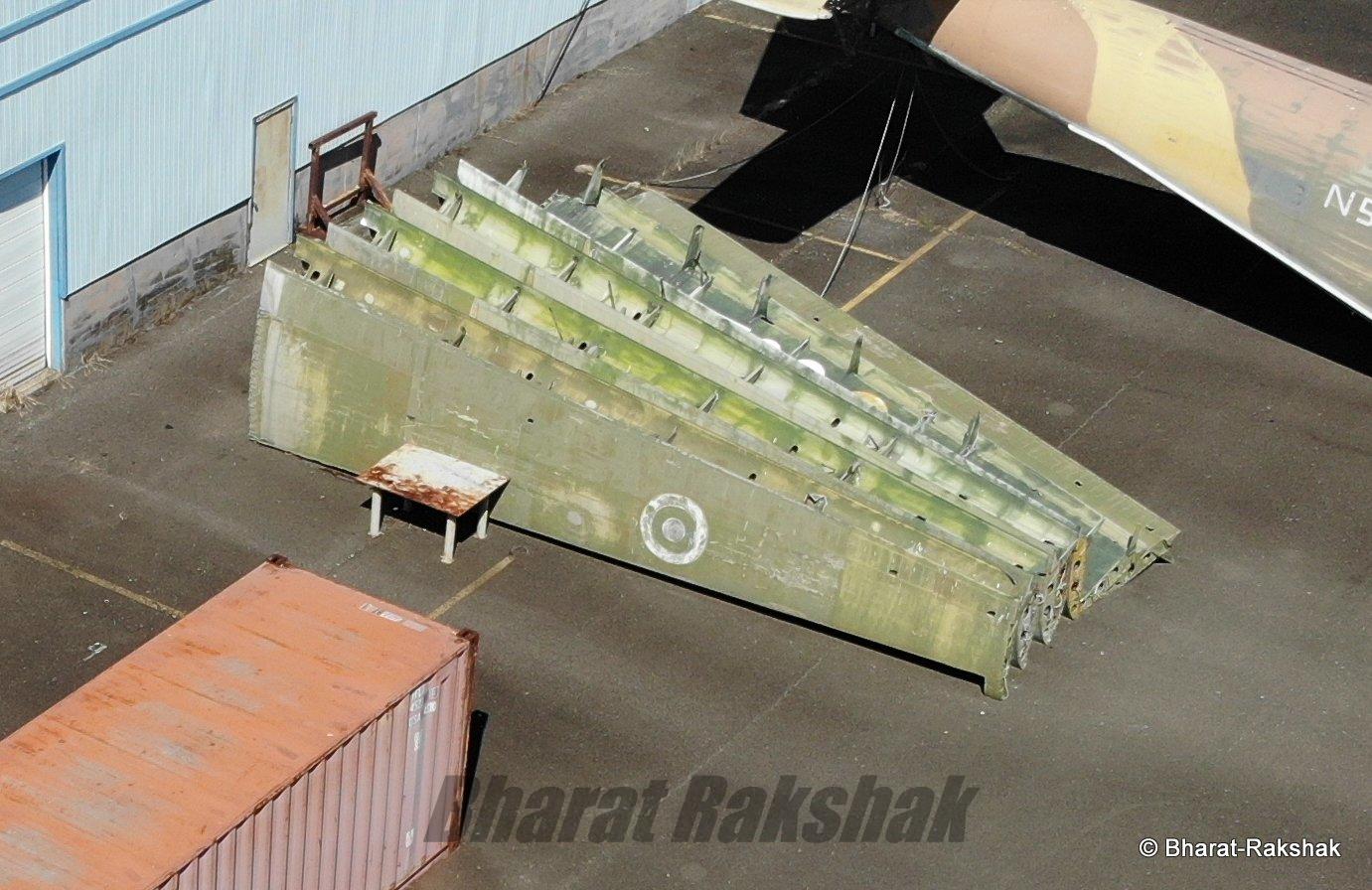 Set of eight outer wings at hangar