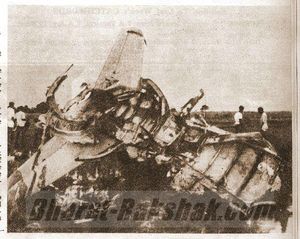 Pakistani Sabre Wreck at Kalaikunda (7 Sept 1965)