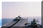 A set of images of a Sea Harrier Frs Mk.51 taking off from INS Viraat's ski jump. A Sea King Mk.42 is docked at right. Image © Indian Navy via Kapil Chandni