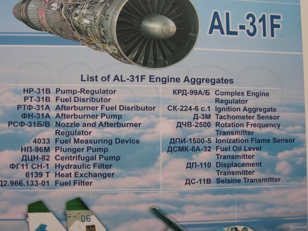 AL-31F engine components