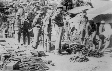 GOC inspecting arms and ammunition at Atgram