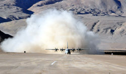 IAF C-130J lands at Daulet Beg Oldi airfield