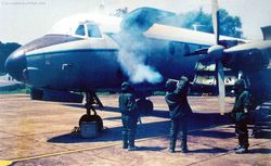 Fumigating an HS-748