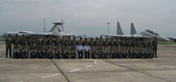 The Aircrew for the exercise with the AOC-in-C