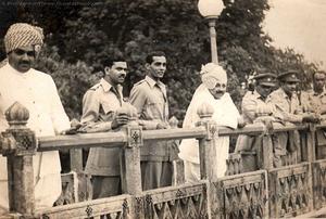 With Maharaja Umaid Singh and Maharajkumar Harwant Singh